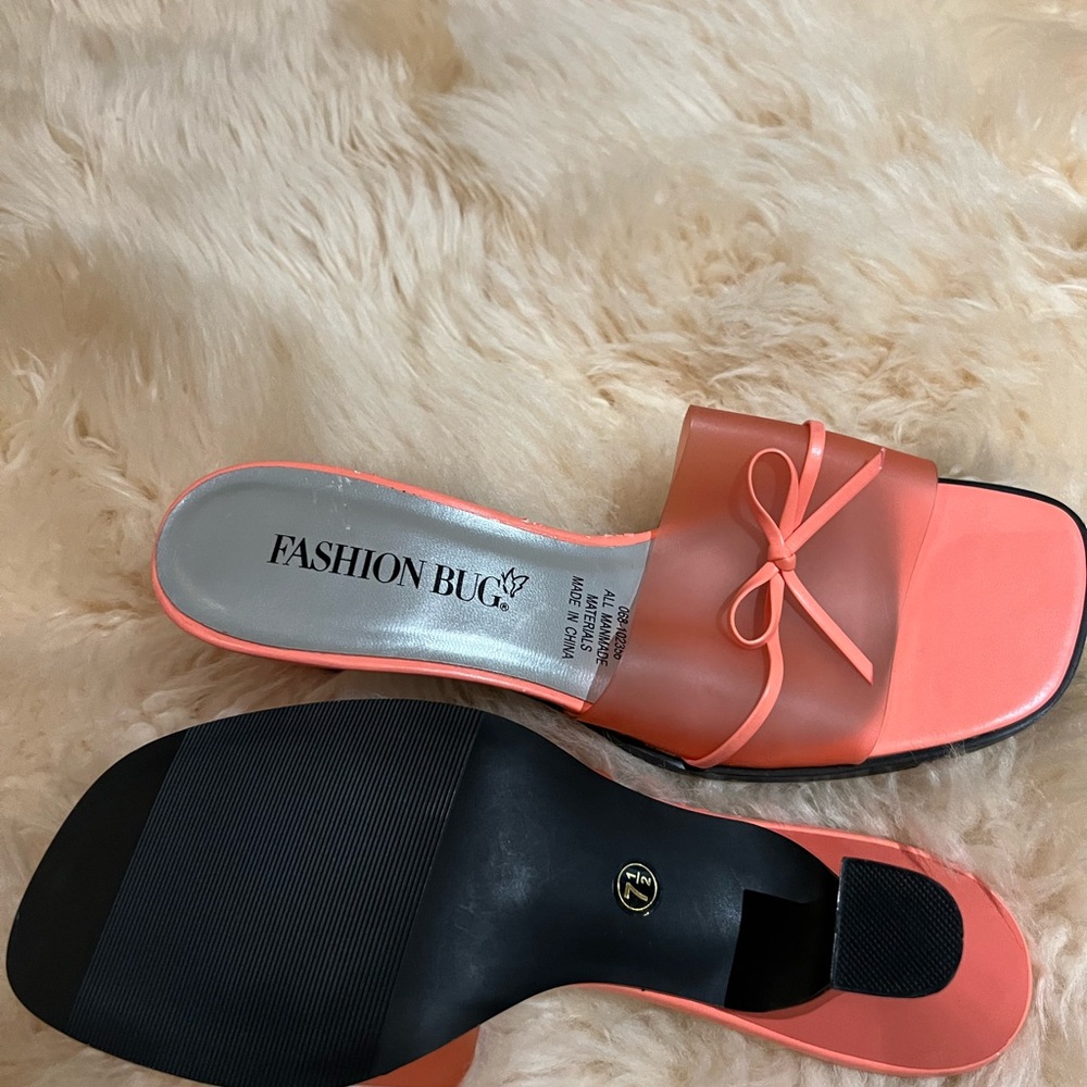Fashion Bug Women's Coral Slide Sandals